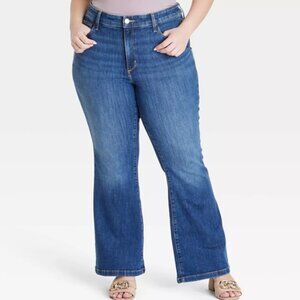 Ava & Viv High-Rise Relaxed Flare Jeans
